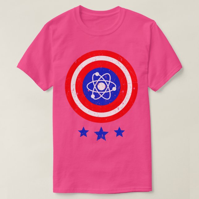 Physicist Scientist Physics Atom Geek T-Shirt (Design Front)