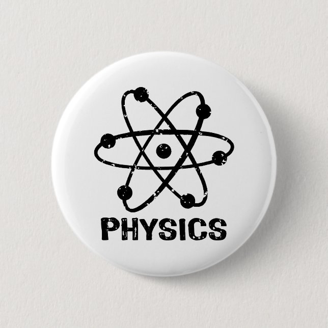 Physics 6 Cm Round Badge (Front)