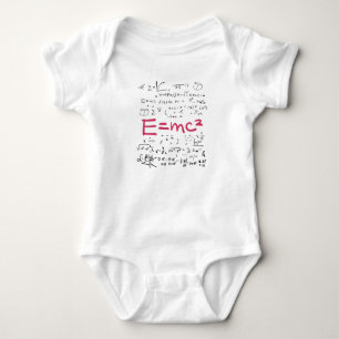 Physics and Math Formulas EMC2 Baby Bodysuit