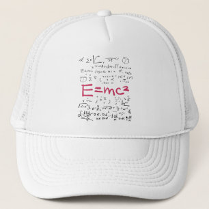 Physics and Math Formulas EMC2 Trucker Hat