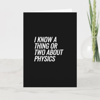 Physics Card