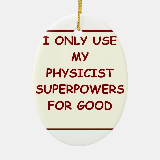 physics ceramic tree decoration (Front)