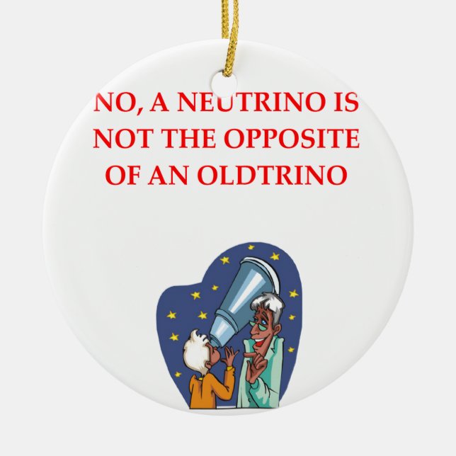 physics ceramic tree decoration (Front)