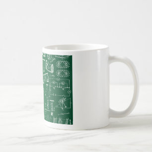 Physics Chalkboard Pattern Coffee Mug