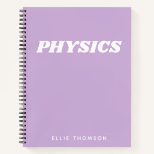 Physics Class Lilac Graph Paper Notebook