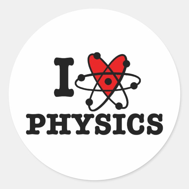 Physics Classic Round Sticker (Front)