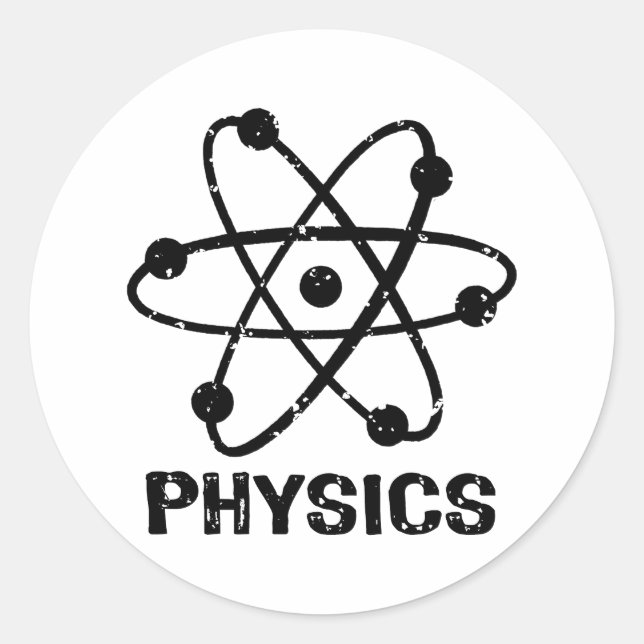 Physics Classic Round Sticker (Front)