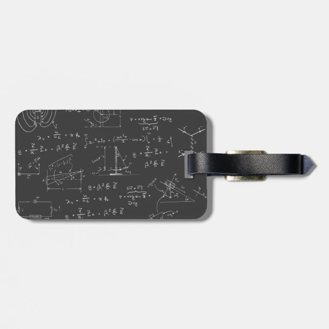 Physics diagrams and formulas luggage tag (Back Horizontal)