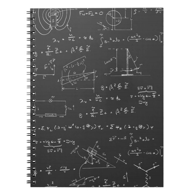 Physics diagrams and formulas notebook (Front)