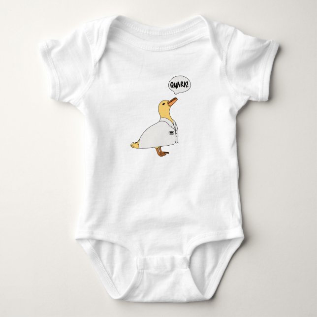 Physics Duck Baby Bodysuit (Front)