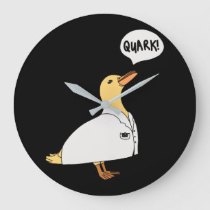 Physics Duck Large Clock