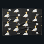 Physics Duck Tea Towel<br><div class="desc">This duck is saying Quark, because it’s a physics duck! Perfect for those who love quantum physics, as a graduation gift or for an actual physicist.</div>