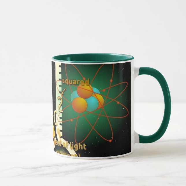 Physics E=mc2 colourful design Mug (Right)