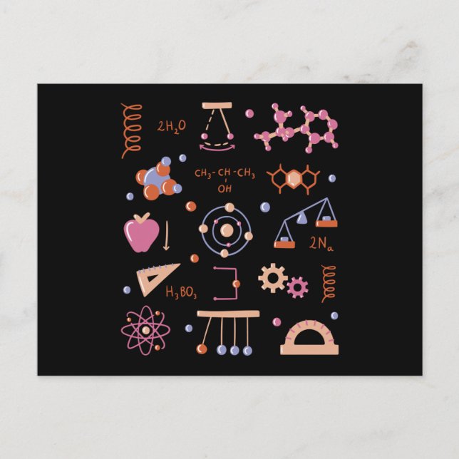Physics elements postcard (Front)