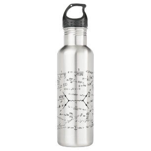 Physics equations and formulas 710 ml water bottle