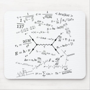 Physics equations and formulas mouse mat