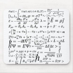 Physics equations and formulas mouse mat