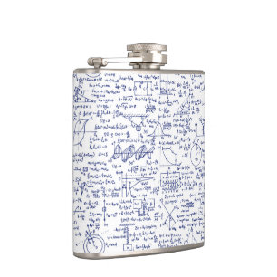 Physics Equations in Blue Pen // Hip Flask
