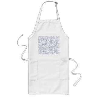 Physics Equations in Blue Pen // Long Apron