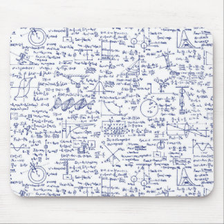 Physics Equations in Blue Pen // Mouse Mat