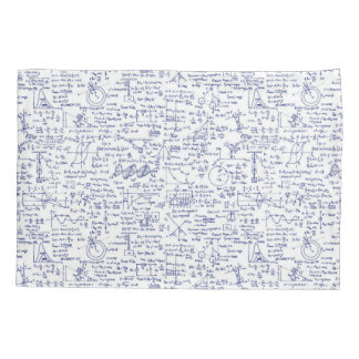 Physics Equations in Blue Pen // Pillowcase