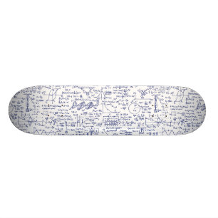 Physics Equations in Blue Pen // Skateboard