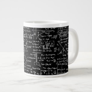 Physics Equations on Black // Large Coffee Mug