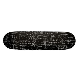 Physics Equations on Black // Skateboard