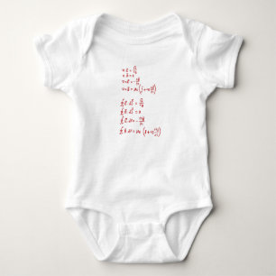 Physics Formula Baby Bodysuit