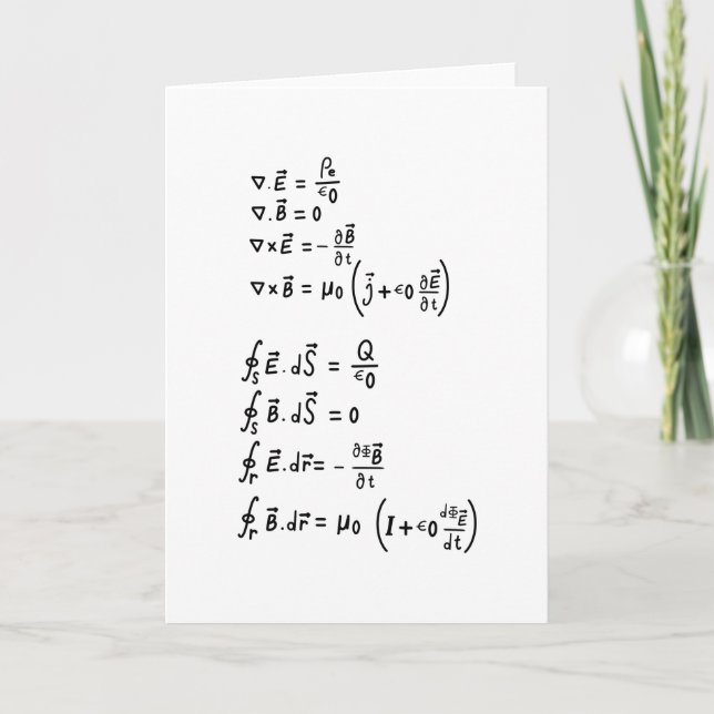 Physics Formula Card (Front)