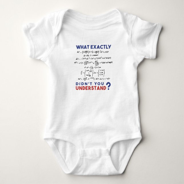 Physics formula Joke Baby Bodysuit (Front)