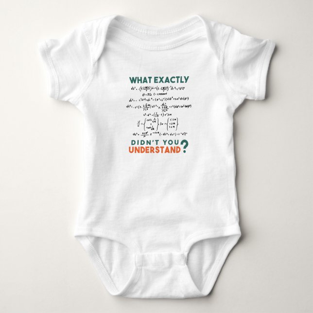 Physics formula Joke Baby Bodysuit (Front)