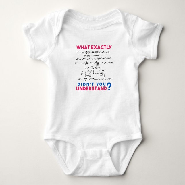 Physics formula Joke Baby Bodysuit (Front)