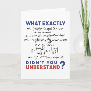 Physics formula Joke Card