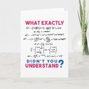 Physics formula Joke Card