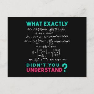 Physics formula Joke Postcard