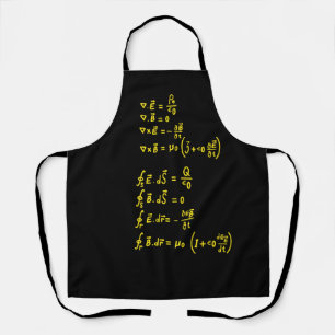 Physics Formula Square Sticker Invitation Apron