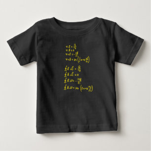 Physics Formula Square Sticker Invitation Baby T-Shirt