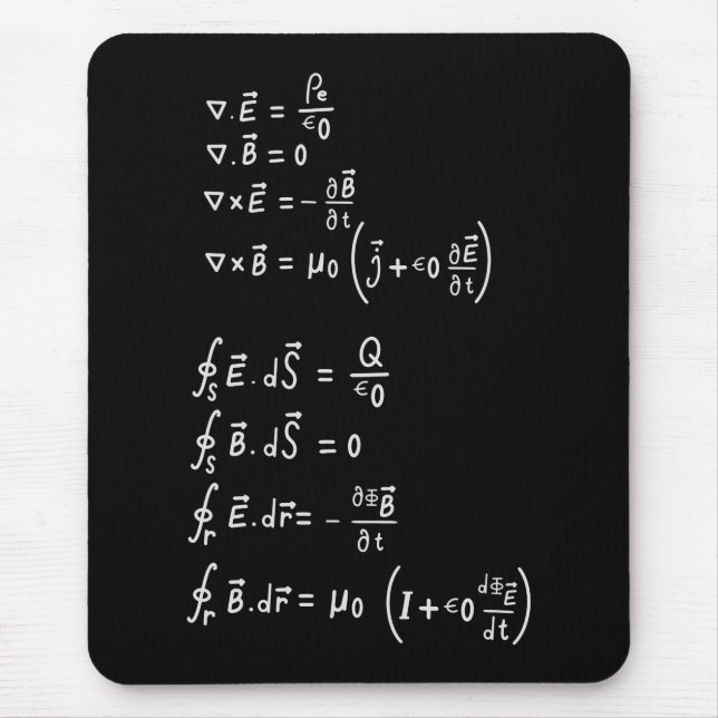 Physics Formula Square Sticker Invitation Mouse Mat (Front)