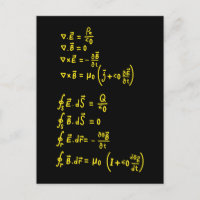 Physics Formula Square Sticker Invitation