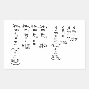 Physics Formula T-Shirt Invitation Square Sticker