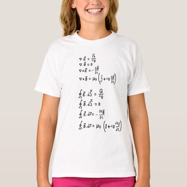 Physics Formula T-Shirt Invitation Square Sticker (Front)