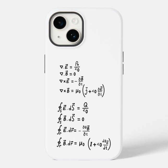 Physics Formula T-Shirt Invitation Square Sticker Case-Mate iPhone Case (Back)