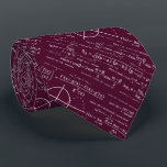 Physics Gift Ideas for Physicists Tie-Burgundy Red Tie<br><div class="desc">Not sure what to get for the physics fan in your life? This is one great idea with a cool design of neat physics diagrams and formulas!</div>