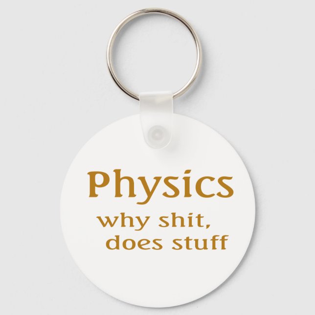 physics humour key ring (Front)