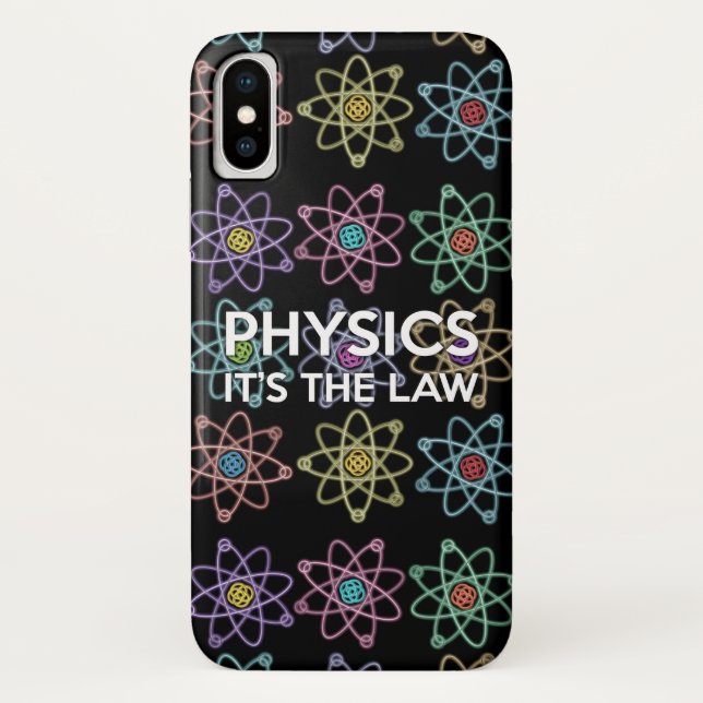 PHYSICS. IT'S THE LAW Science Case-Mate iPhone Case (Back)