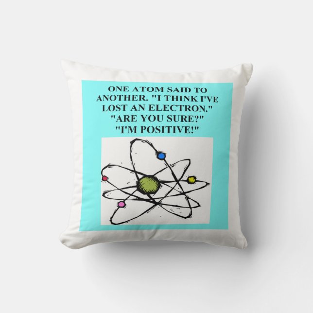 physics joke cushion (Front)