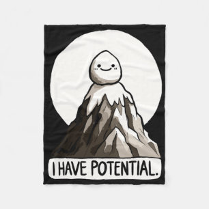 Physics Joke - I Have Potential Rock Mountain Stic Fleece Blanket
