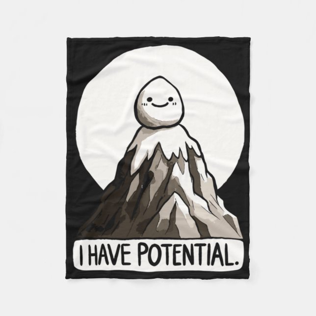 Physics Joke - I Have Potential Rock Mountain Stic Fleece Blanket (Front)