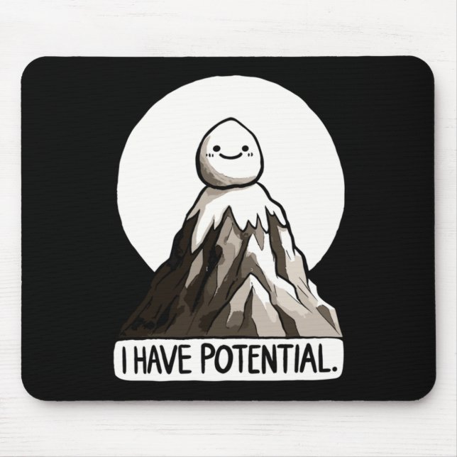Physics Joke - I Have Potential Rock Mountain Stic Mouse Mat (Front)